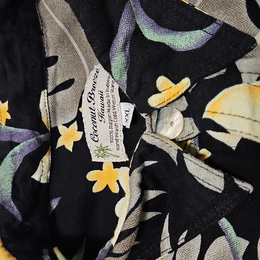 Coconut Breeze Hawaii Tropical Short Sleeve Button Down Shirt Size XXL #1060 - Picture 4 of 15